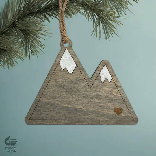 Bloom & Wander Mountain Ornaments