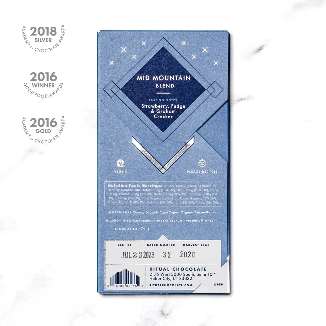 Ritual Mid Mountain Blend Chocolate Bar