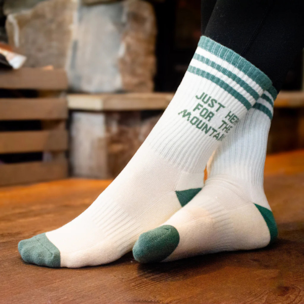 Just Here For The Mountains Socks