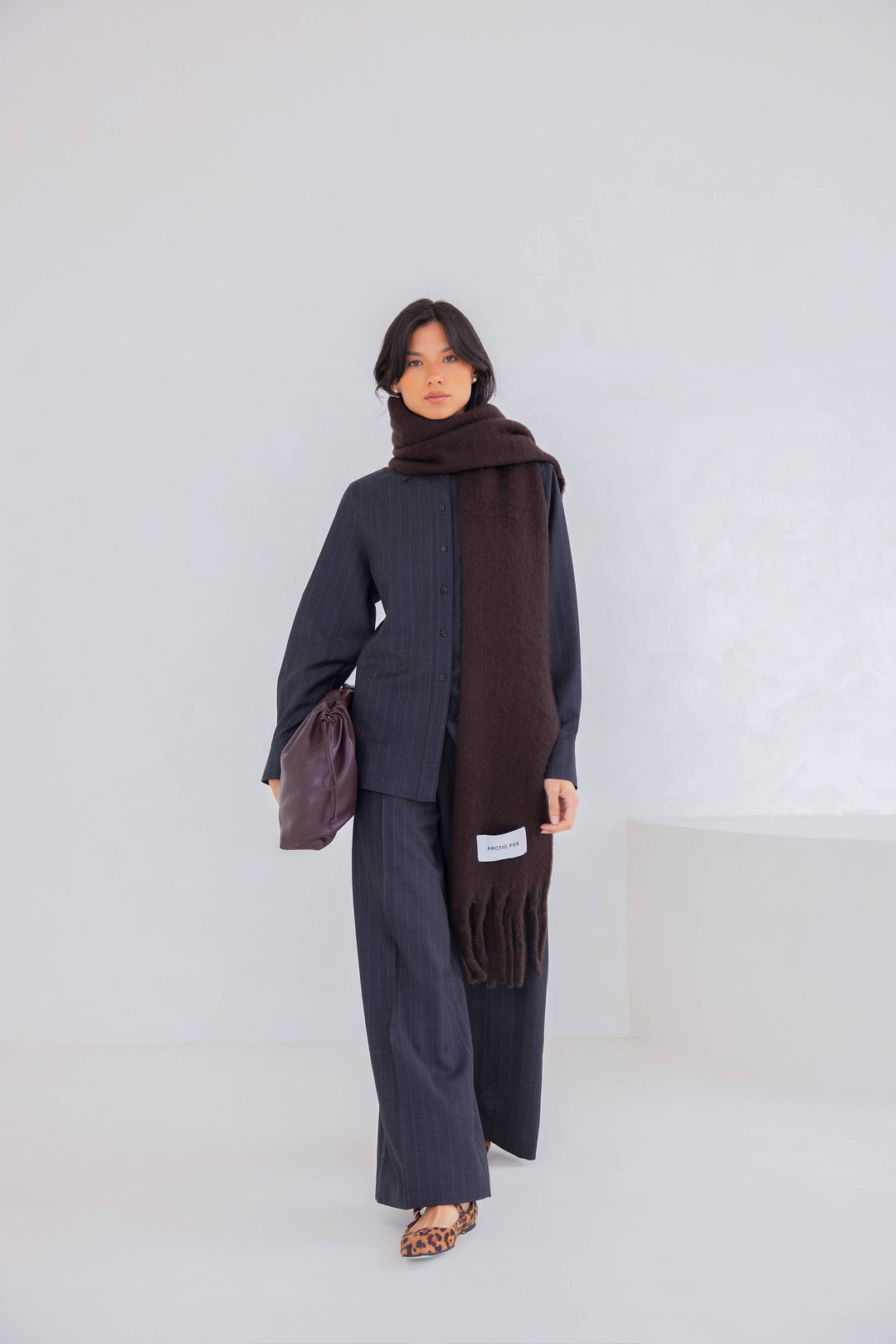 Arctic Fox Reykjavik Scarf - Ground Coffee