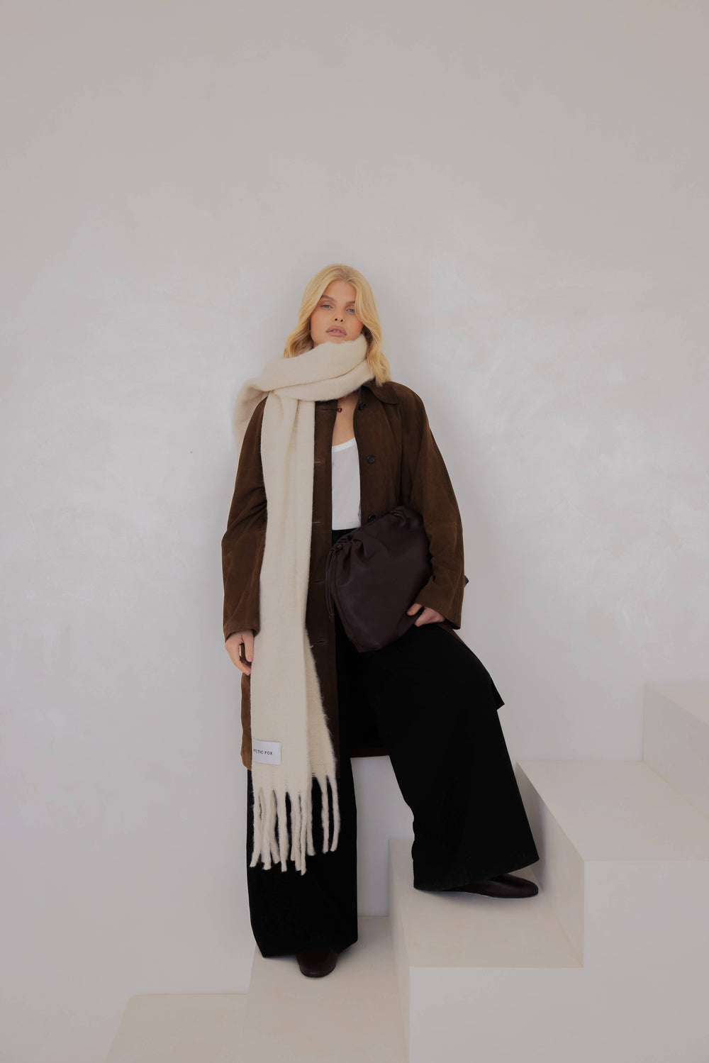 Arctic Fox Reykjavik Scarf - Pebble Beige