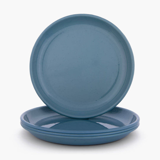Barebones Rolled Enamelware Plate Set