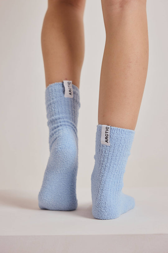 Arctic Fox Cosy Socks - Light Blue
