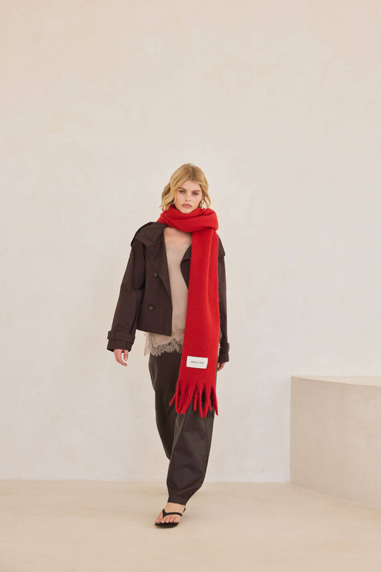 Arctic Fox Stockholm Scarf - Crimson Red