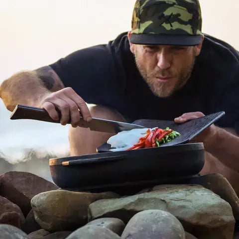 Adventure Chef 6 Inch Folding Camp Chef's Knife / Maple
