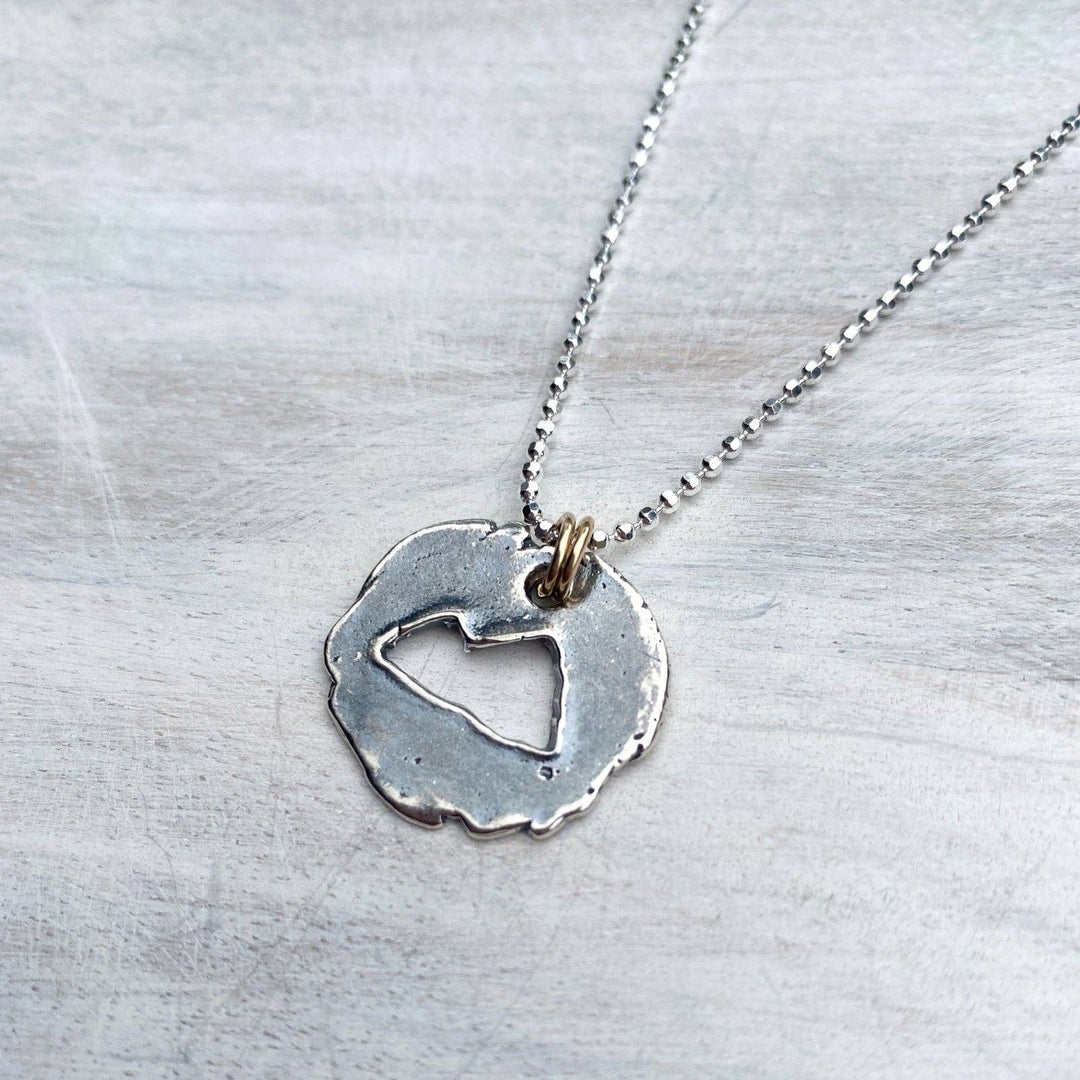 Mountain Cut Out Necklace, Sterling Silver