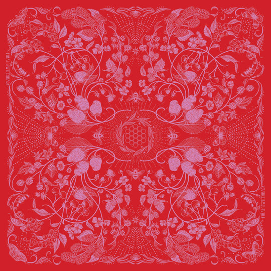 Final Switchback by Katie Jeanne Reim Wildberry Premium Discharge Cotton Bandana