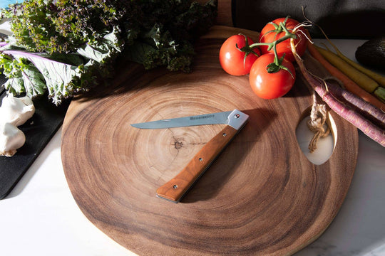 Adventure Chef 6 Inch Folding Camp Fillet Knife / Maple