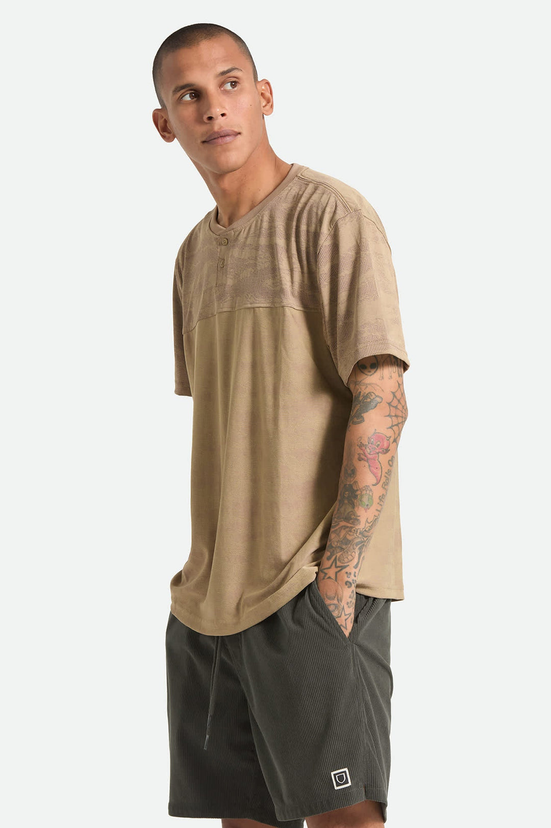 Brixton Journey Short Sleeve Henley