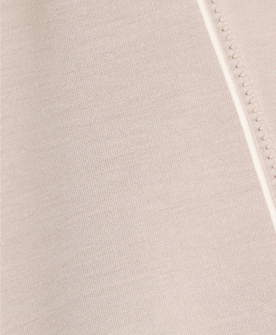 Sand Wash Crop Henley Sweatshirt