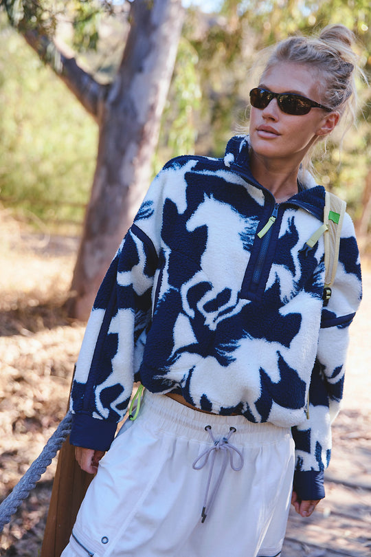 Printed Mountain High 1/2 Zip