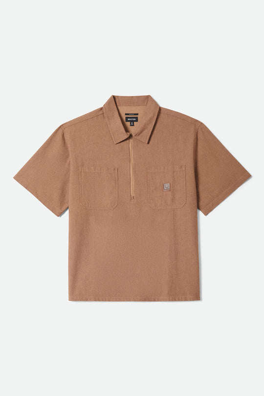 Brixton Brakeman Half Zip Short Sleeve